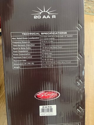 Amplificador Acústico Stagg 20 AA R