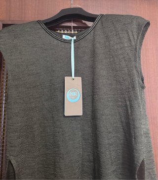 Conjunto de falda larga y camiseta de punto fina