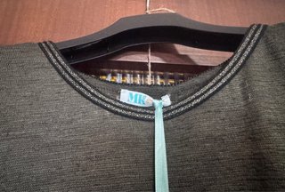 Conjunto de falda larga y camiseta de punto fina