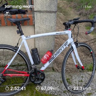 Bicicleta de carretera Lapierre blanca