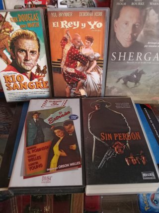 Pack 5 Cintas VHS Películas