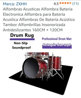 Batería Electrónica HAMPBACK ACE-301 + taburete