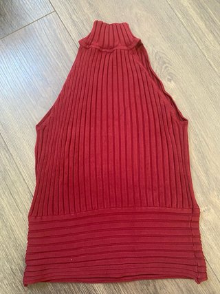 Top halter rojo talla M