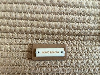 Bolso de hombro MAC&NOA beige y dorado