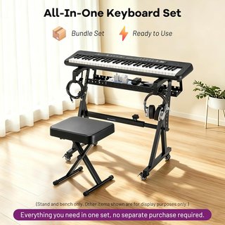 Soporte Teclado y Banco Ajustable