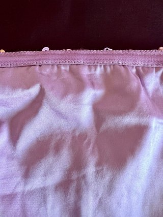 Top bandeau malva bordado lentejuelas