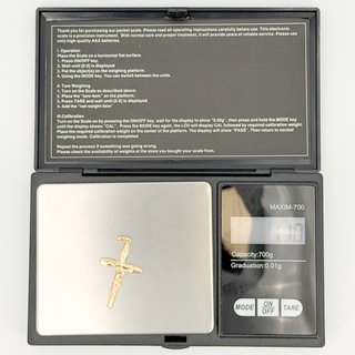 Colgante de Oro 18K, Cruz,  1.10gr