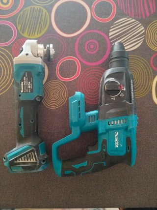 Amoladora y taladro Makita a batería