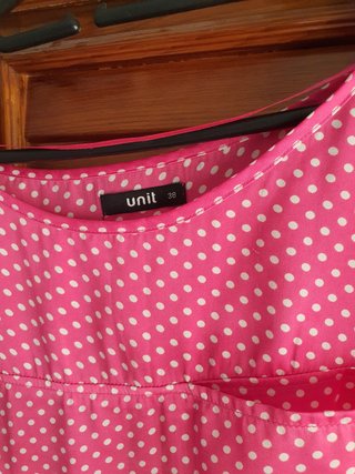 Blusa Unit lunares rosa talla M
