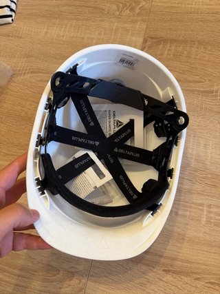 Casco de obra blanco