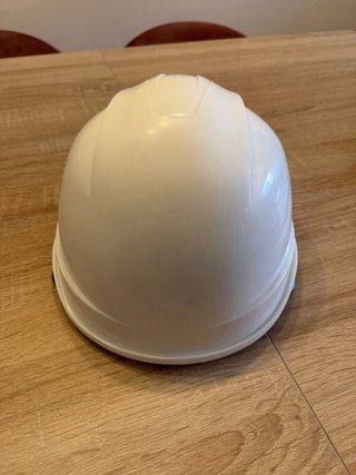 Casco de obra blanco