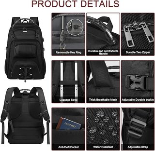 Mochila JCDOBEST Extra Grande Negra