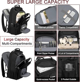 Mochila JCDOBEST Extra Grande Negra