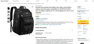 Mochila JCDOBEST Extra Grande Negra