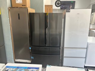 Nevera Combi Haier Puertas Cristal blanco 70 cm