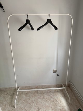 2 burros perchero Ikea blancos