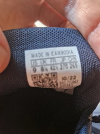 Zapatillas Adidas Talla 42.5 Azul Marino