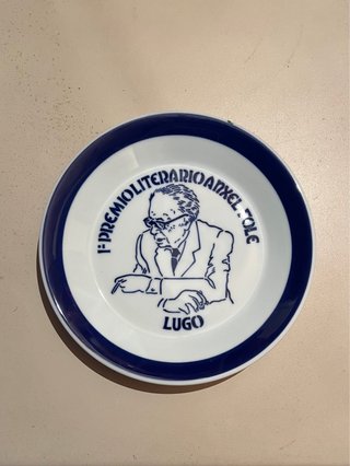 Sargadelos - Plato 1º Premio Literario Anxel Fole