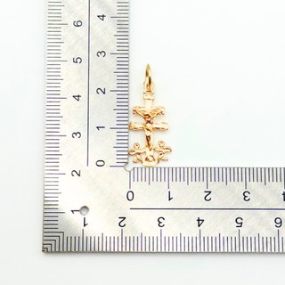 Colgante de Oro 18K, Cruz Caravaca, 1.36gr