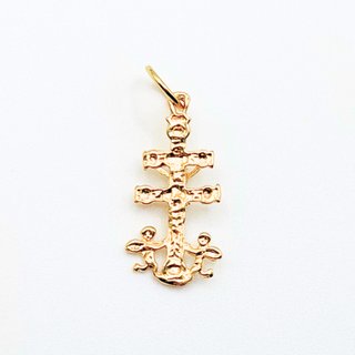 Colgante de Oro 18K, Cruz Caravaca, 1.36gr