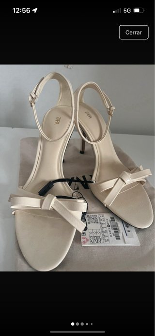 Sandalias Zara Beige Talla 39