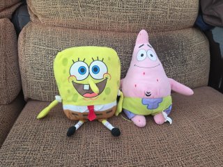 Peluche Bob Esponja y Patricio