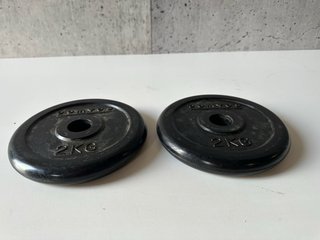 Discos de pesa 2kg (x2)