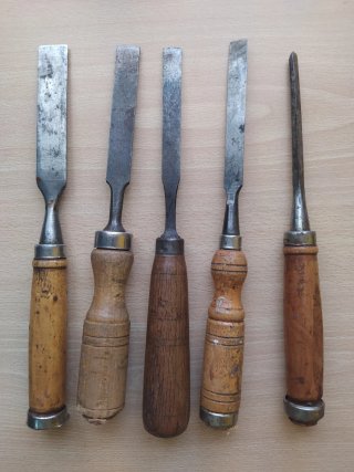 Juego de formones y cinceles para madera