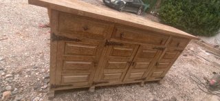 Mueble Castellano Madera y Metal
