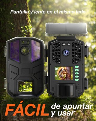 Cámara de caza iZEEKER 4K WiFi 64MP Solar