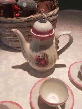Juego de café de porcelana