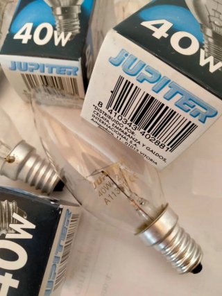 Bombillas Jupiter 40W Transparentes (Pack 6)