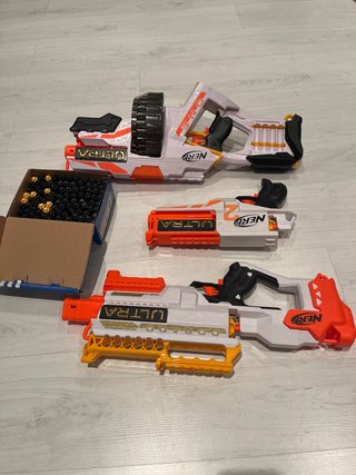 Lote Nerf Ultra con balas