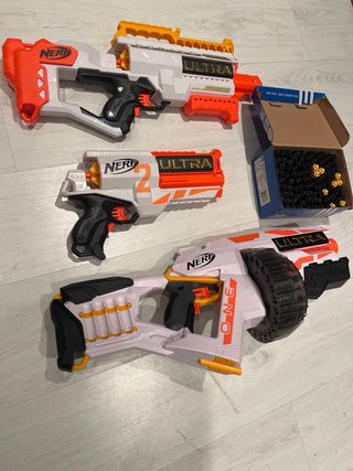 Lote Nerf Ultra con balas