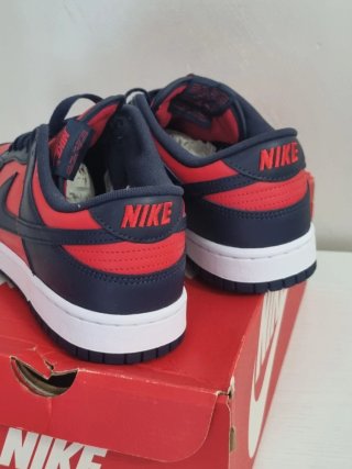 Nike Dunk Low Uomo 42.5 Blu/Rosso