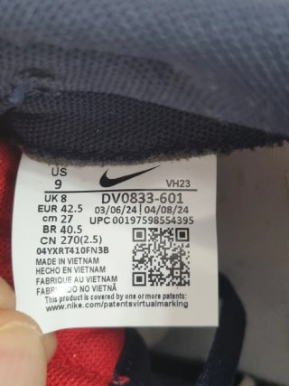 Nike Dunk Low Uomo 42.5 Blu/Rosso