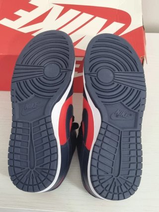 Nike Dunk Low Uomo 42.5 Blu/Rosso