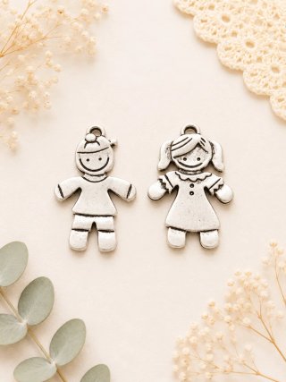 Colgantes niño y niña 2 pcs