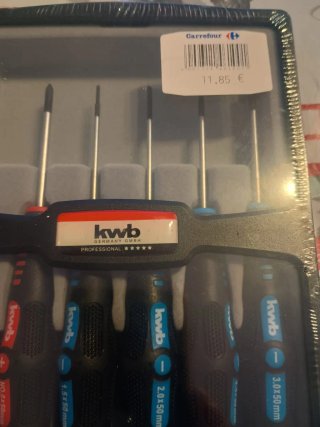 Juego de 6 destornilladores de precisión KWB