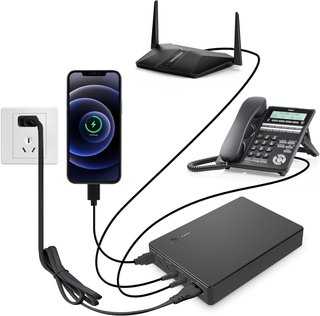 SAI 74Wh 20.000mAh para Router, WiFi, Cámara...