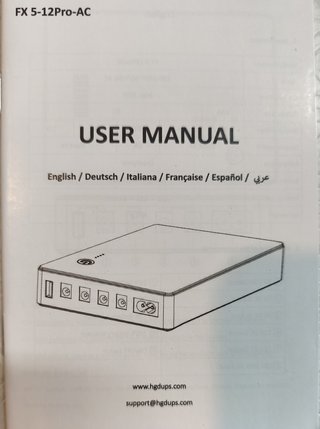 SAI 74Wh 20.000mAh para Router, WiFi, Cámara...