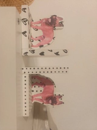 Supporto libri bulldog francese