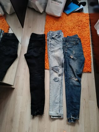 Lote 3 Pantalones Vaqueros Skinny Pull&Bear