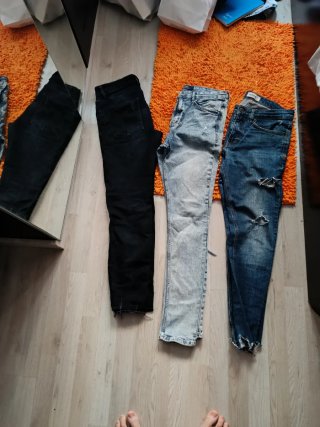 Lote 3 Pantalones Vaqueros Skinny Pull&Bear