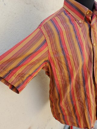 Camicia Aldo Riboldi vintage righe multicol.  tg L