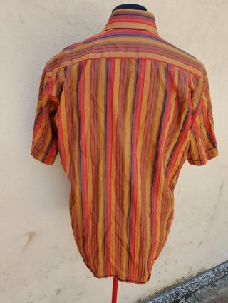 Camicia Aldo Riboldi vintage righe multicol.  tg L