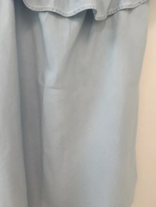 Vestido tejano off shoulder talla L