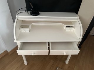 Mueble Secreter Escritorio Vintage Blanco