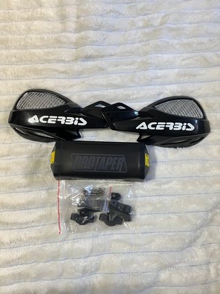 Paramanos Acerbis nuevo a estrenar motocross negro