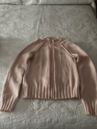 Chaqueta Lacoste Rosa Lana Cremallera